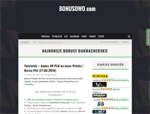 Tablet Screenshot of bonusowo.com